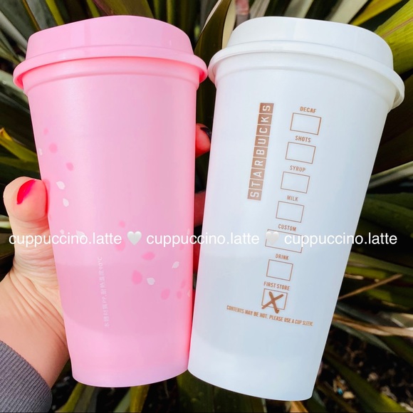 🌸LAST SET🌸Starbucks Pink Sakura Petals & Pike Place Original Hot Cup - Picture 2 of 13